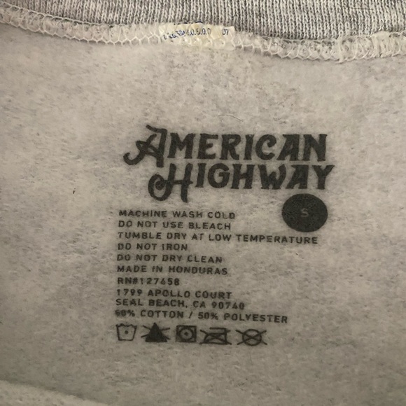 AMERICAN HIGHWAY World Tour 1974-Women’s Leopard Sweat Shirt Size S - Picture 3 of 3